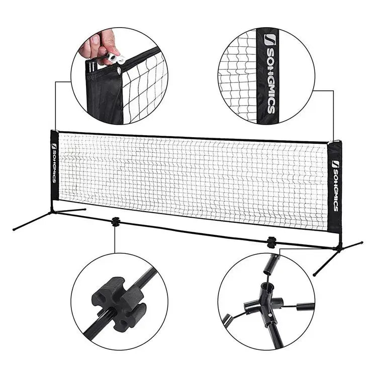 13 Feet Nylon Net Set, for Badminton, Tennis, Volleyball & Pickleball