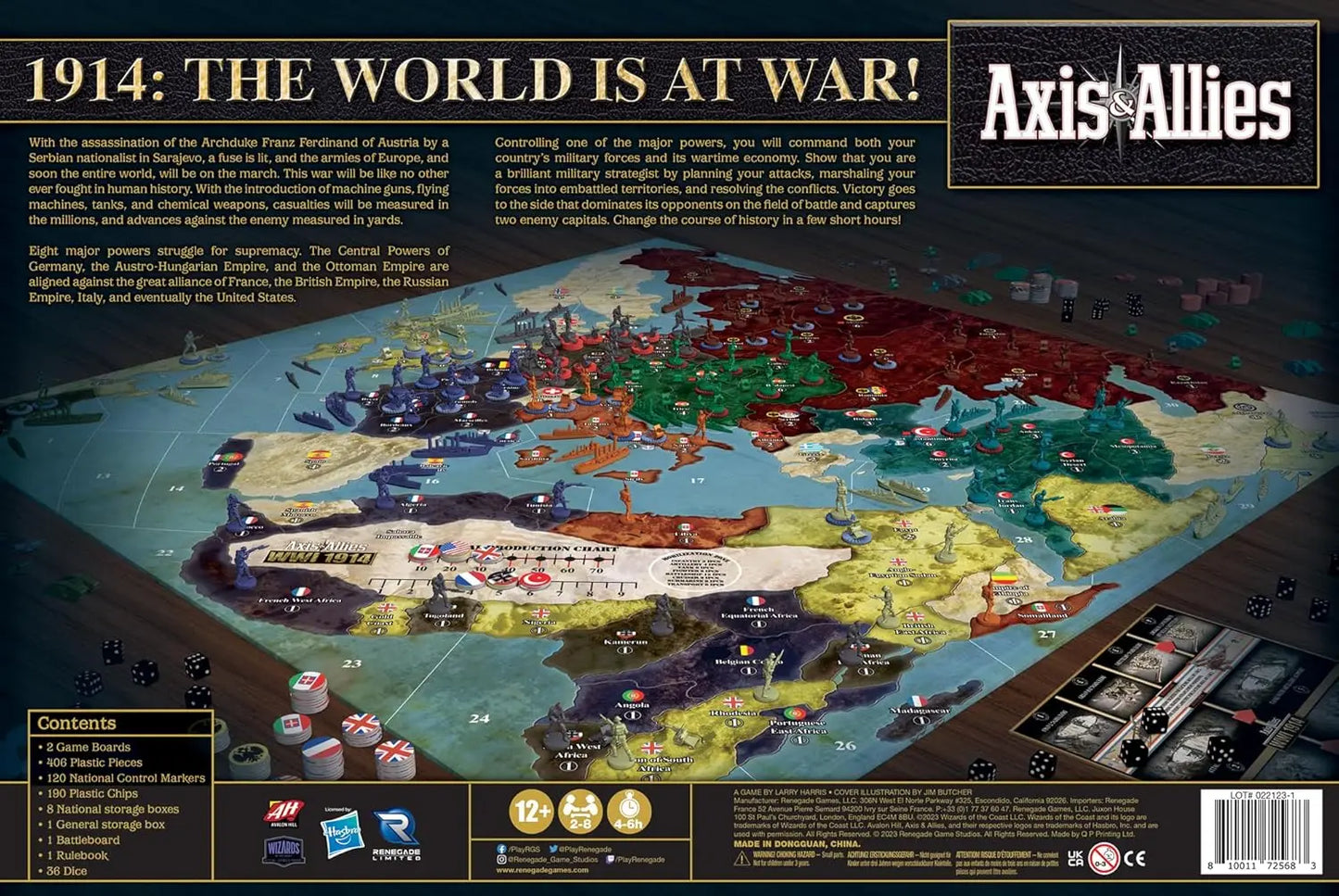 Axis & Allies: WWI 1914 - A Strategic War Board Game