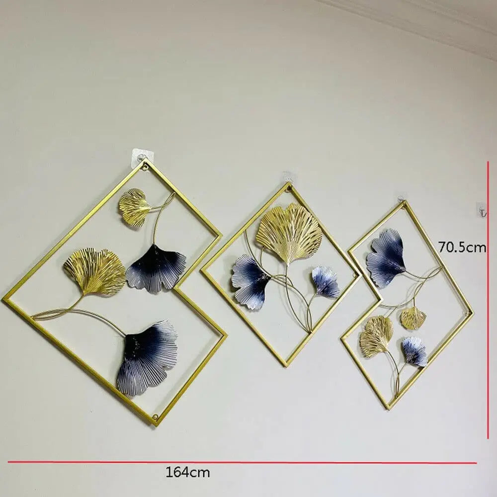 3D Wall Metal Leaf Wall Decoration