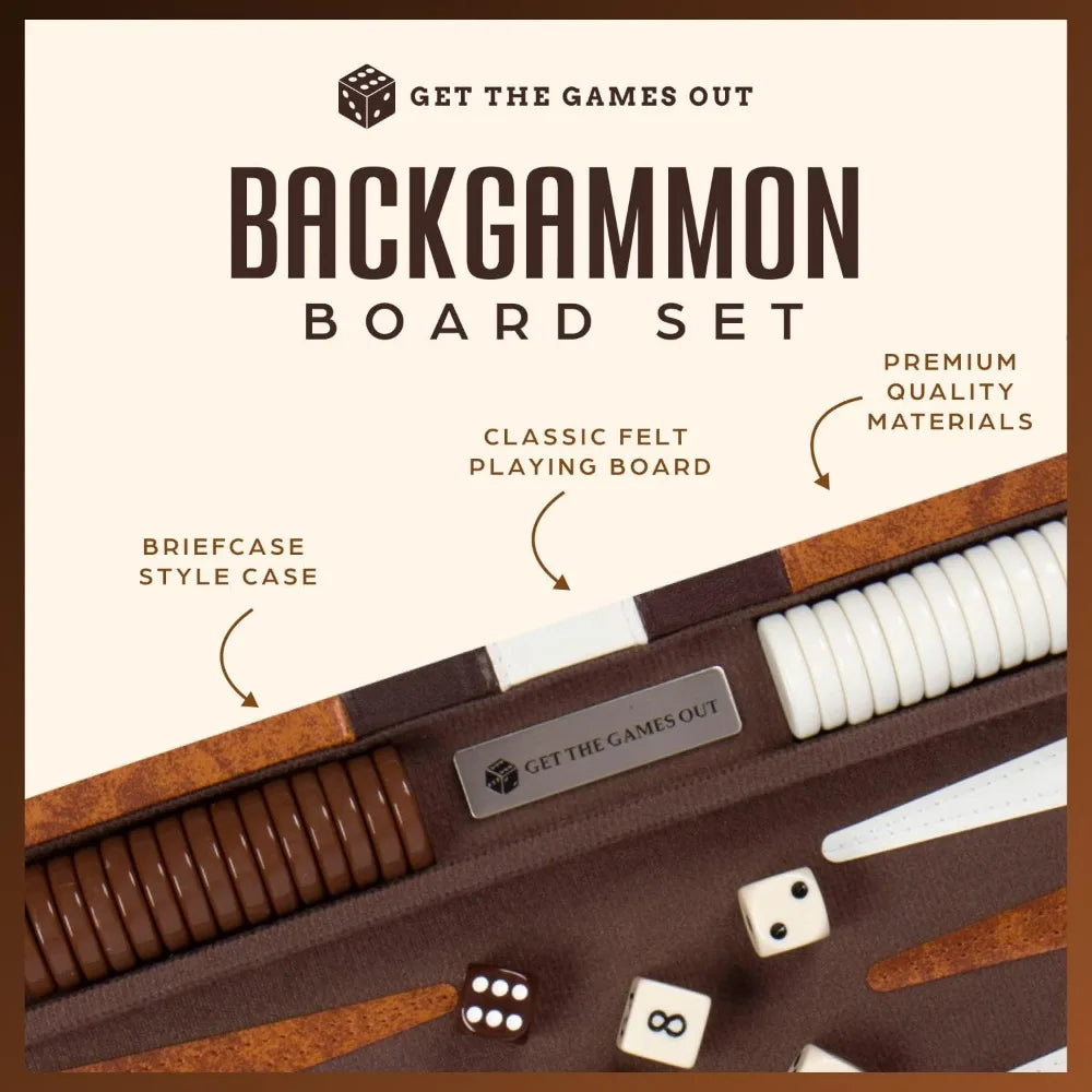 Classic Backgammon Board Game