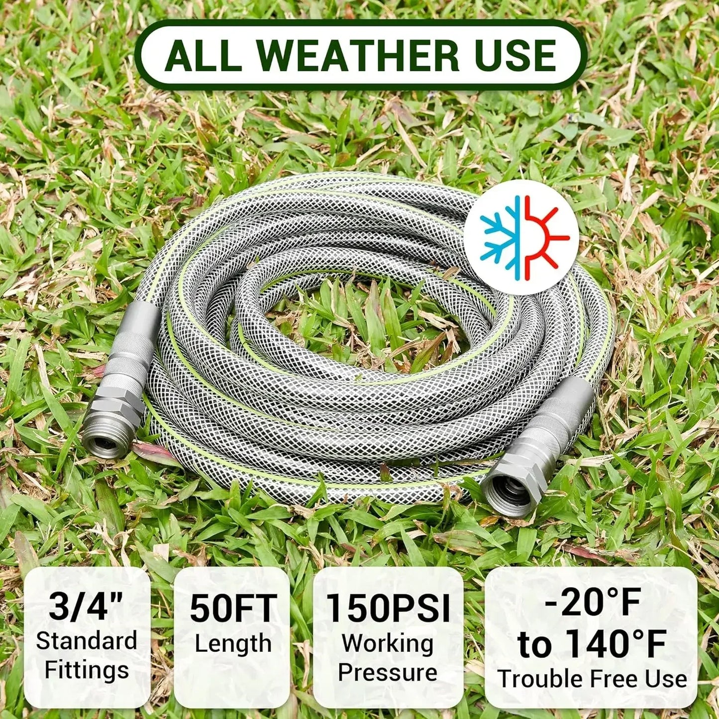 Flexible Heavy Duty Garden Hose 50 FT